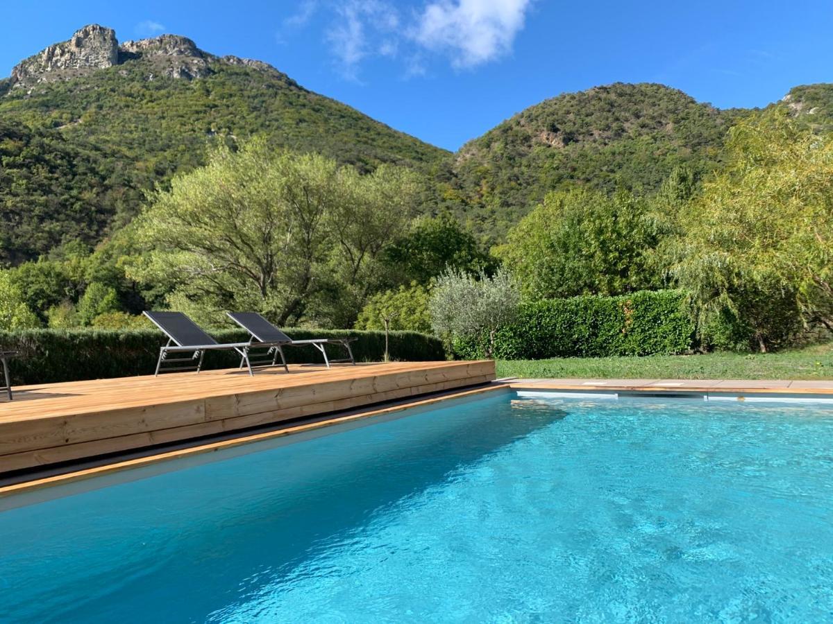 Estive Des Angelettes Piscine Chauffee Sauna Saint-Ferréol-Trente 外观 照片