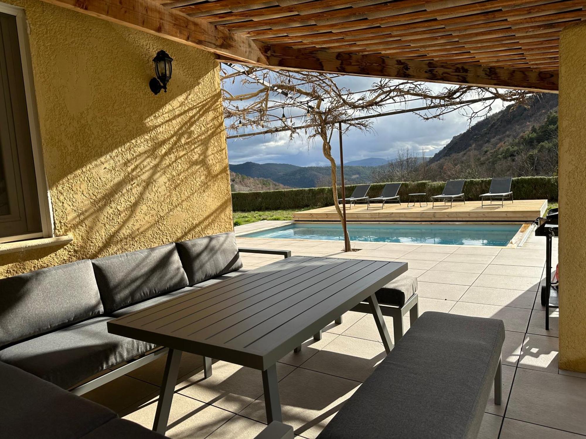Estive Des Angelettes Piscine Chauffee Sauna Saint-Ferréol-Trente 外观 照片